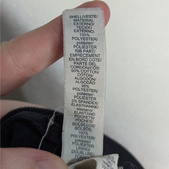 Adidas Sport ID Black Plush Lined Full Zip Bomber Jacket Juniors Size Medium - Picture 8 of 10